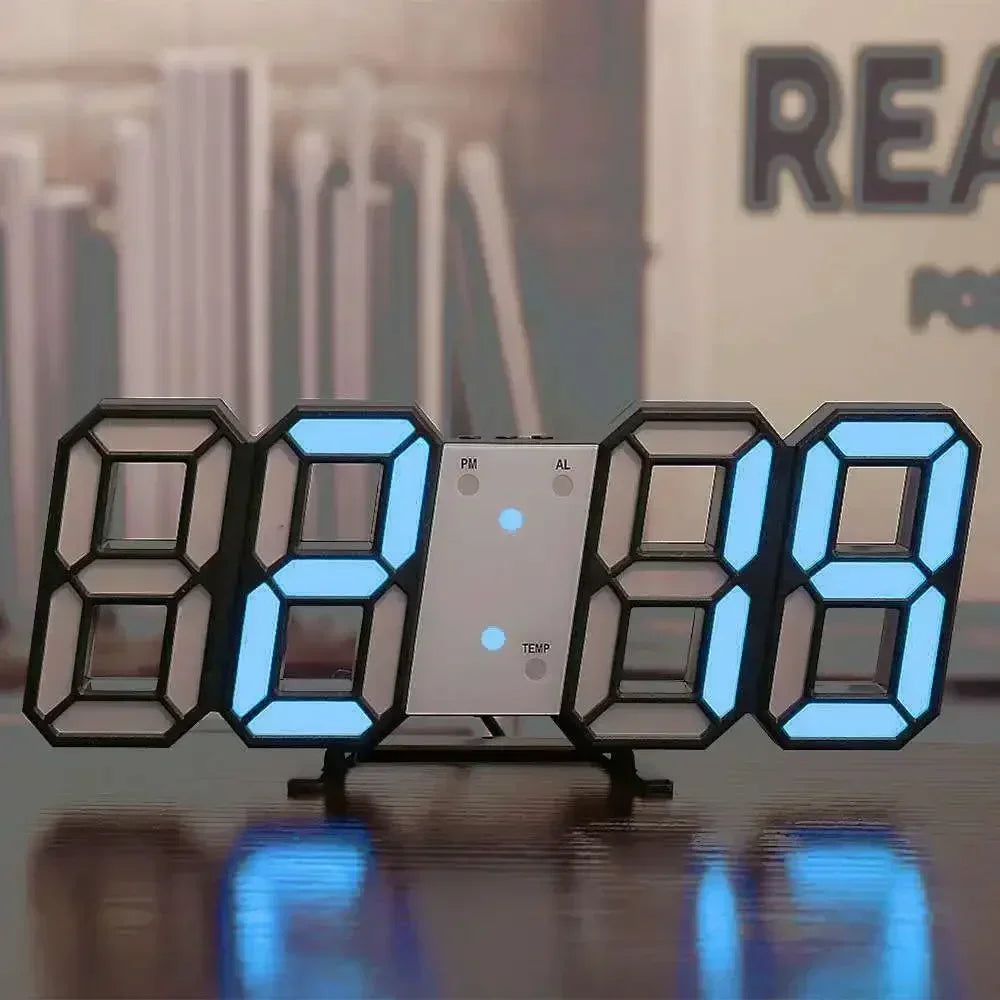 NeoTime – Reloj electrónico LED 3D para decoración de interiores