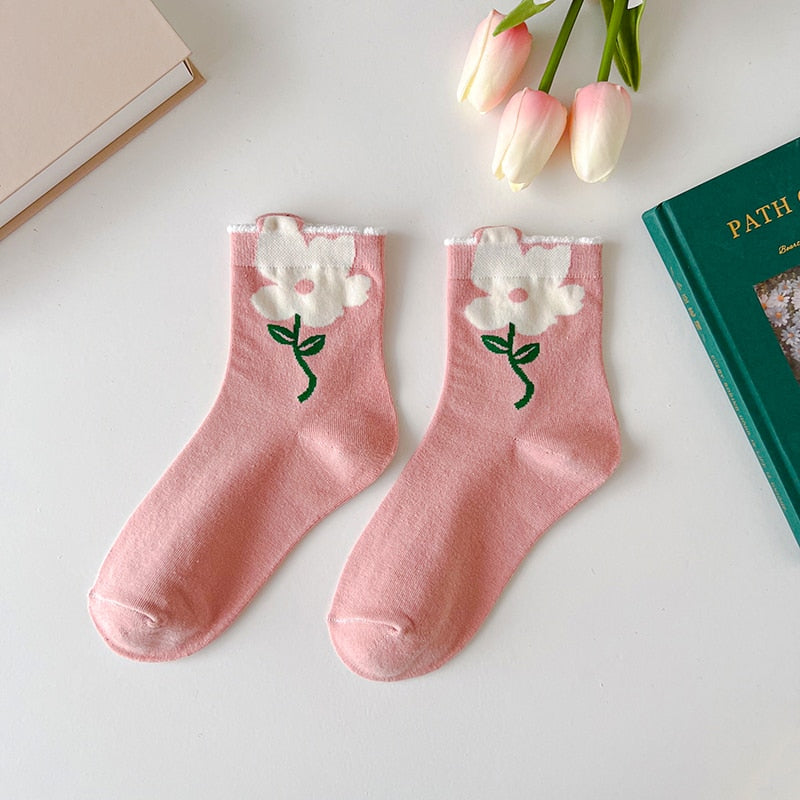 Blumen Socken