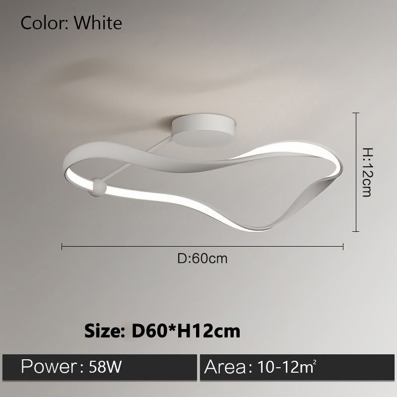 Lampada da soffitto minimalista astratta