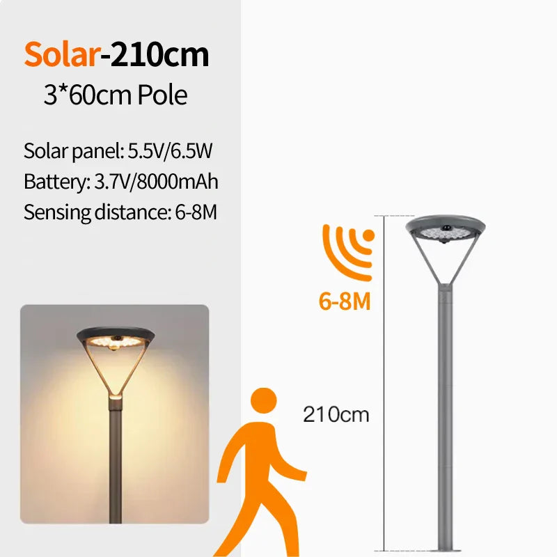 Outdoor Solar Courtyard Light