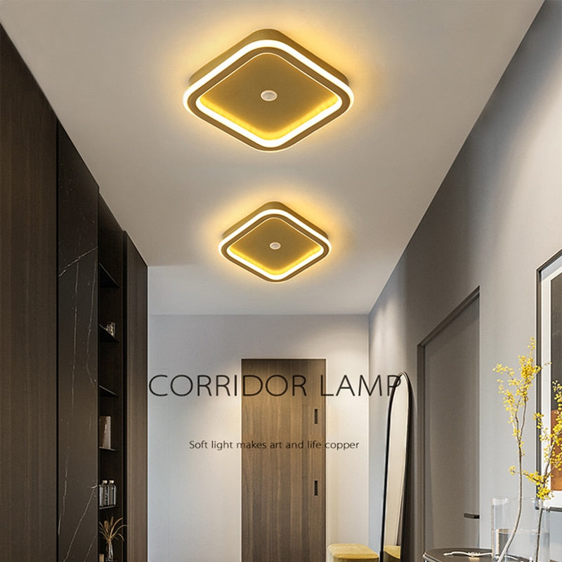 Lampada da soffitto a LED con sensore di movimento PIR umano per corridoio della camera da letto