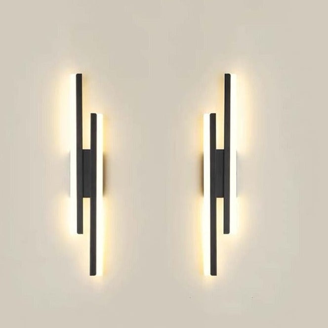 Lámpara de pared LED moderna - Luz larga con rayas