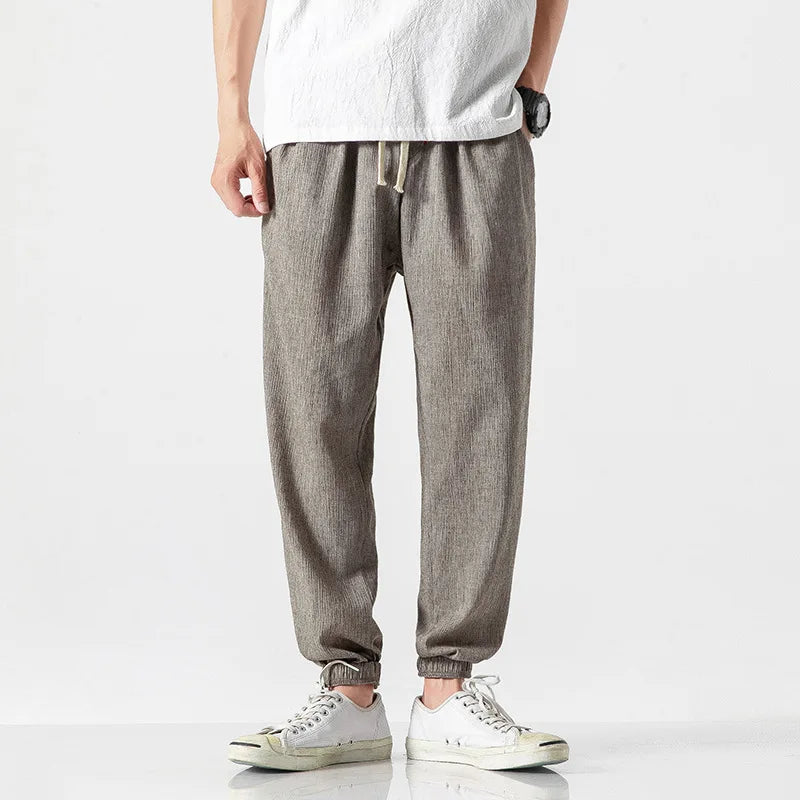 Men's Cotton Linen Harem Pants