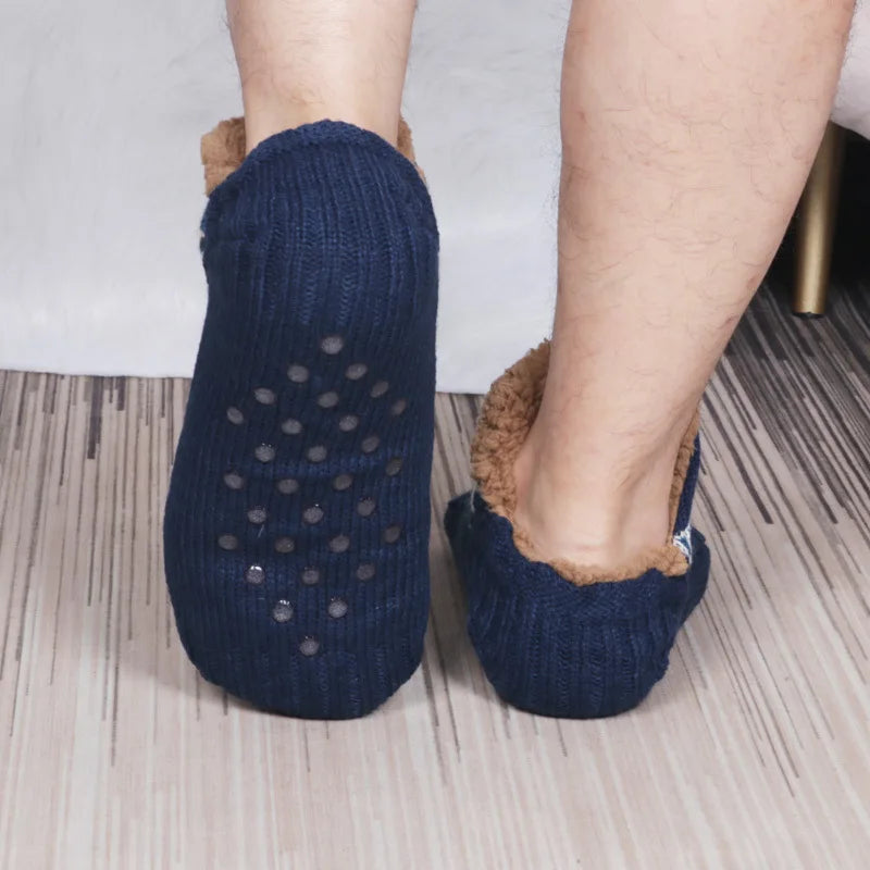 Calcetines antideslizantes para yoga y nieve de CozyStep | Pantuflas cálidas unisex para el hogar para otoño e invierno