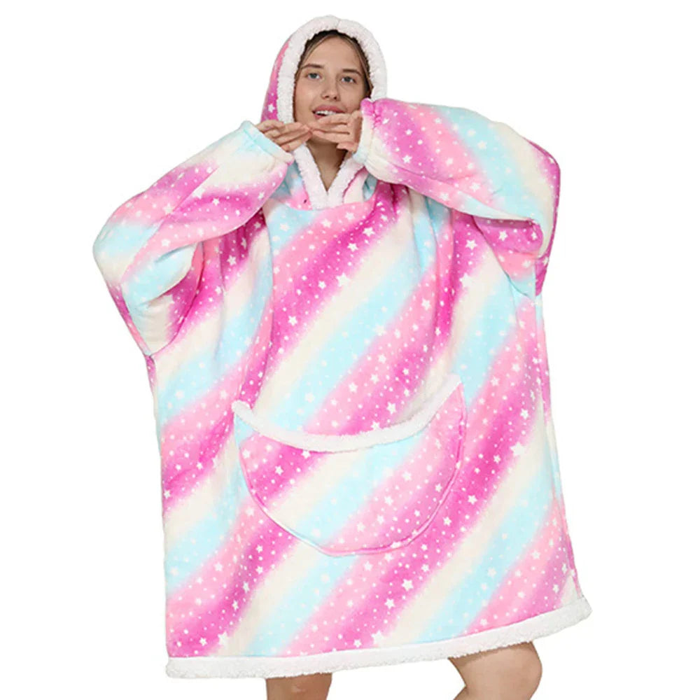 SnugJoy - Fleece with Hood in bright colors