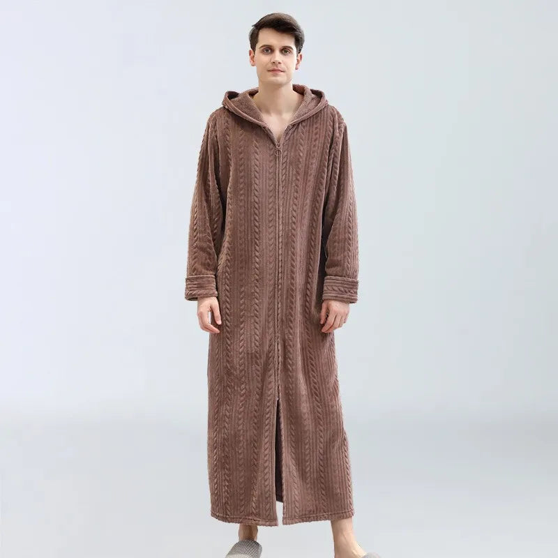 OversizeWarm – Thick Flannel Bathrobe