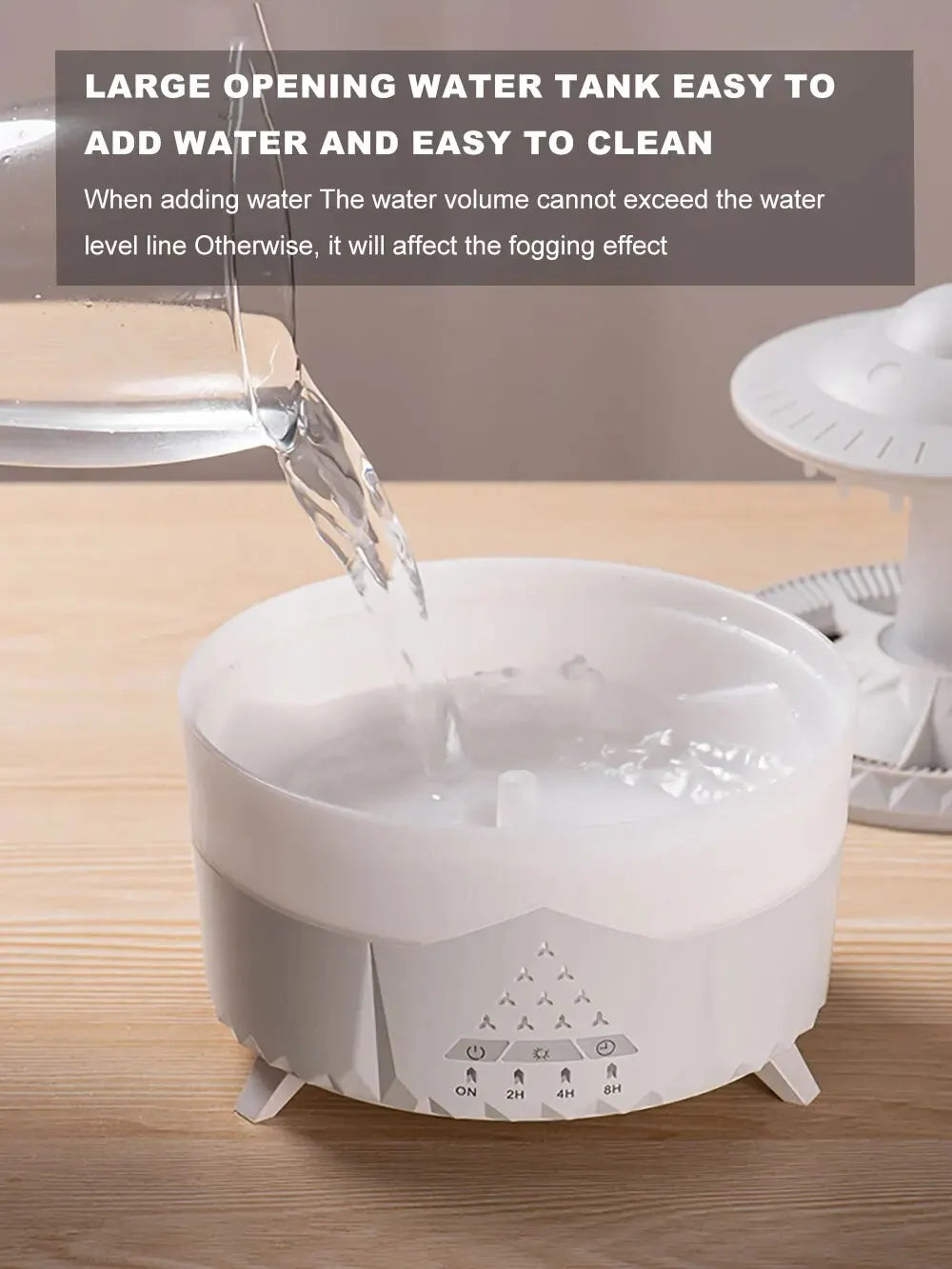 Humidificateur d’air UFO Mia – Expérience d’aromathérapie brumeuse avec gouttes de pluie