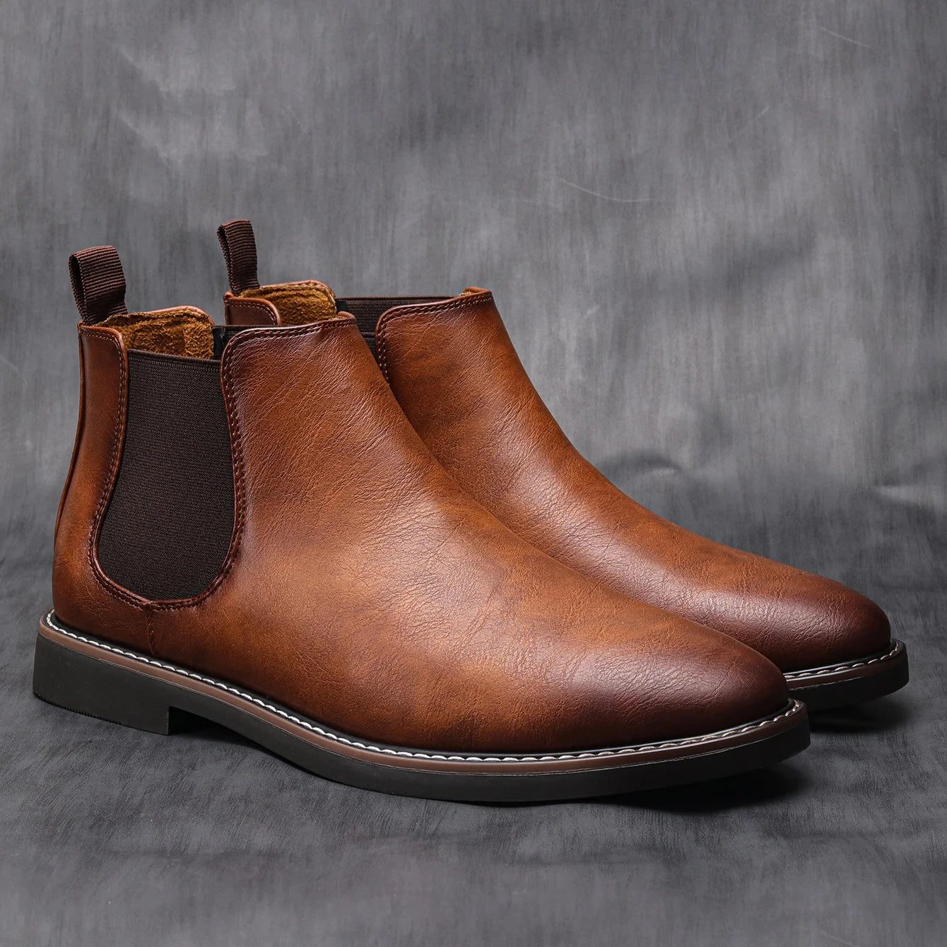 Paul: Retro-Chelsea-Stiefel – bequeme, handgefertigte Modeschuhe | Winter&Herbst