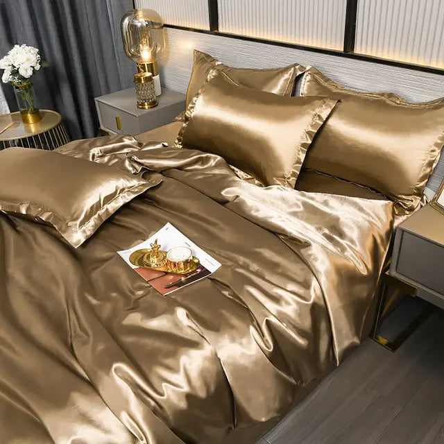 Housse de couette en satin de luxe