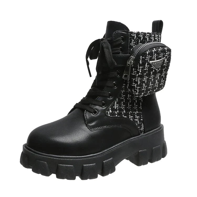 Pradi-geïnspireerde laarzen | Robuuste biker boots voor dames