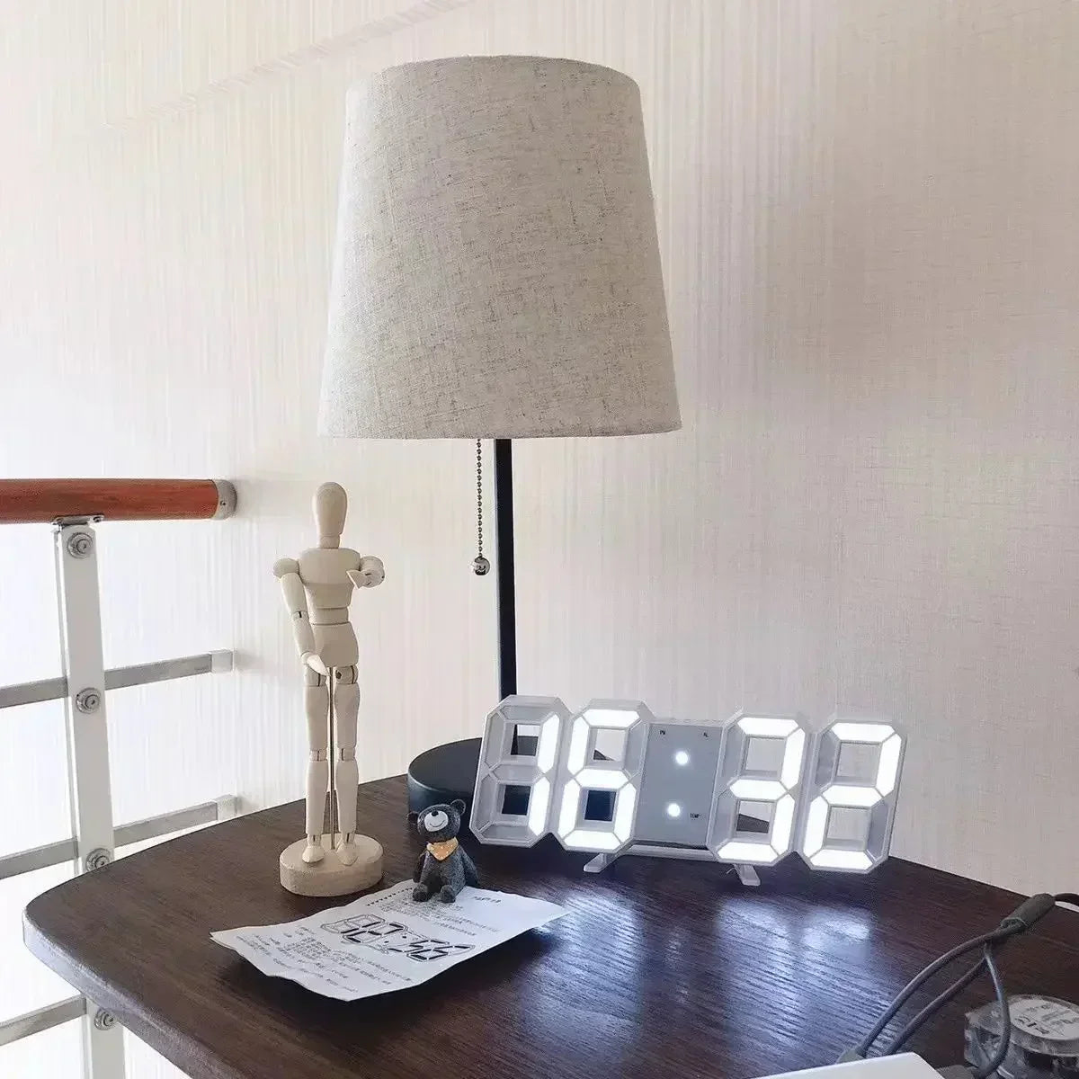 NeoTime – Reloj electrónico LED 3D para decoración de interiores