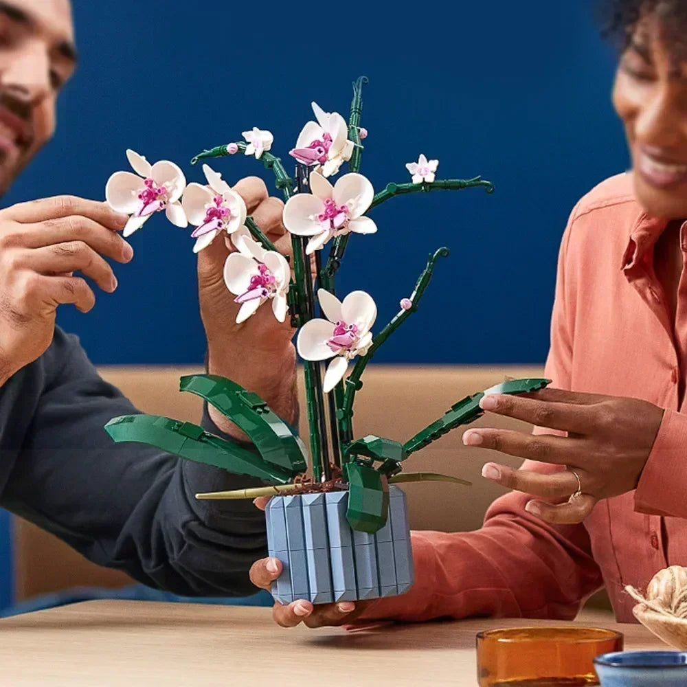 Sara Virág DIY Virágcsokor – Rózsa és Orchidea Építőelemek Ajándék