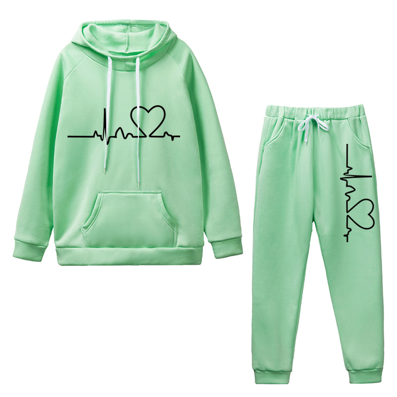 Aangename en comfortabele set | Zachte hoodie + lange broek