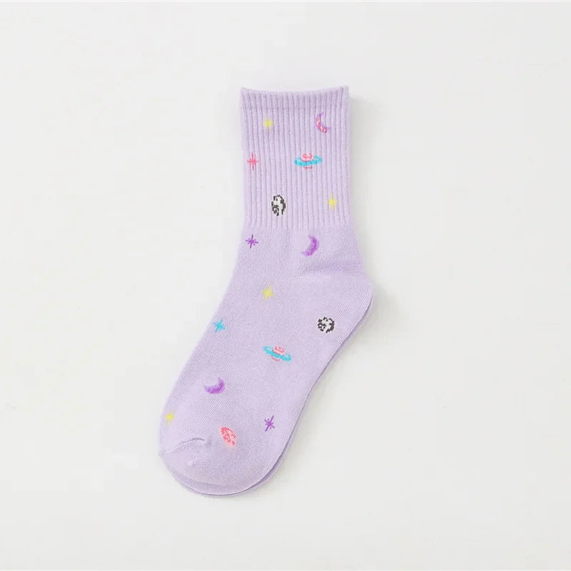 Chaussettes en coton cosmique