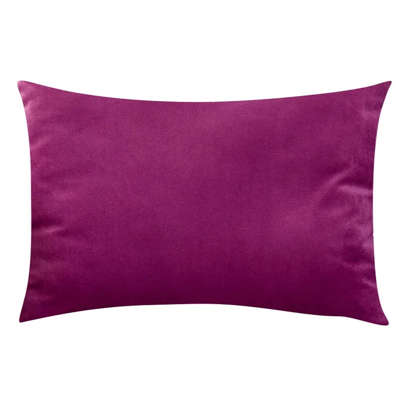 CozyPlaid - Housse de coussin en velours pour canapé et salon