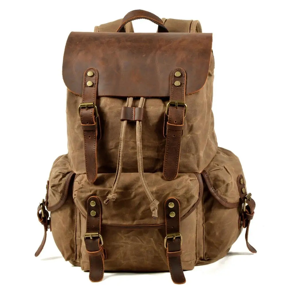 Zaino in pelle Canvas Trailblazer