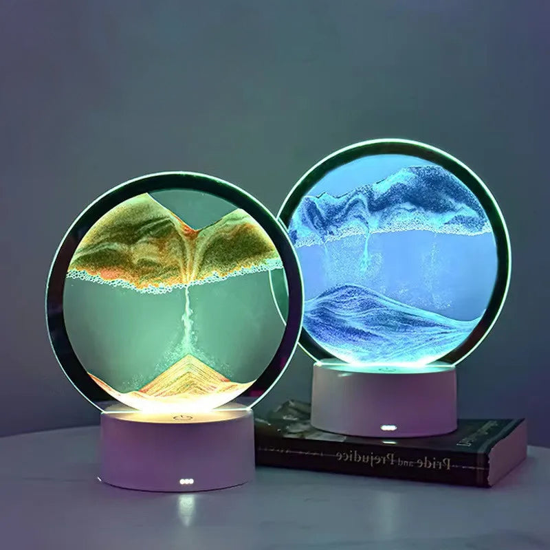 Creative Sand Lamp – Dekompresjon, Lys Art