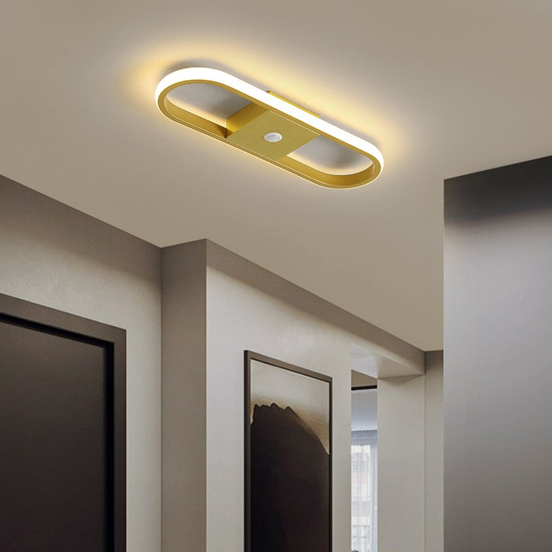 Lampada da soffitto a LED con sensore di movimento PIR umano per corridoio della camera da letto