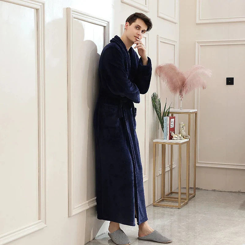 CozyNuit – Fleece Bathrobe for Men