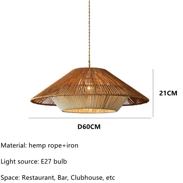 Selina Rattan Wabi Sabi Lampa Wisząca