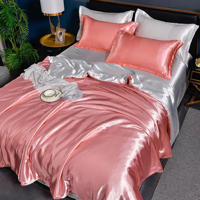 Housse de couette en satin de luxe