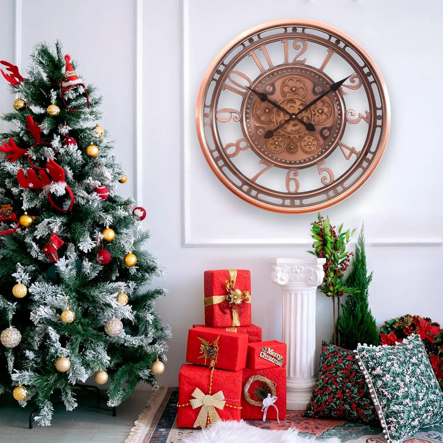 CopperTime - Horloge murale de bureau antique