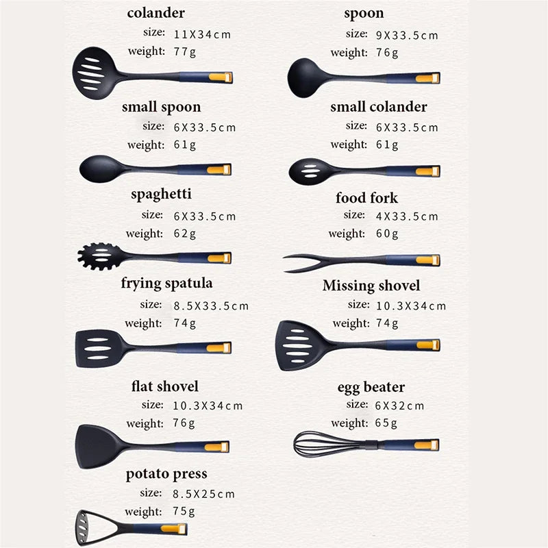 Juego de utensilios de cocina antiadherentes Elite de 11 piezas