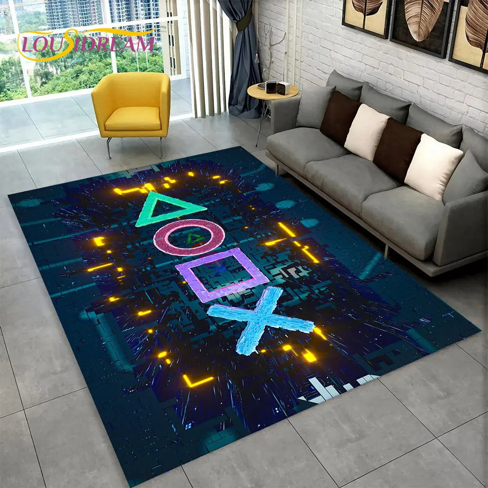 Alex 3D Cartoon Gamer Rug – Fun & Cozy Gamepad Carpet for Kids & Gamers