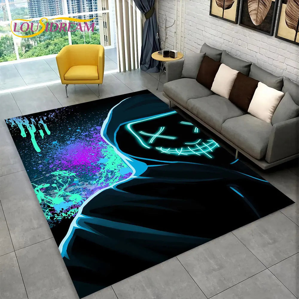 Tapis de jeu 3D Cartoon Alex – Tapis de manette amusant et confortable pour enfants et gamers