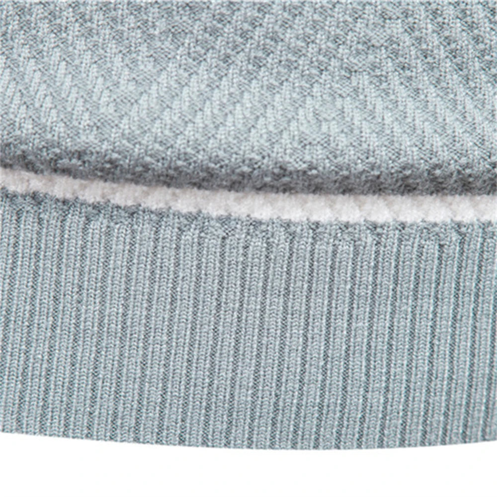 Neuer Herbstpullover für Herren – O-Ausschnitt, lange Ärmel, schmale Passform