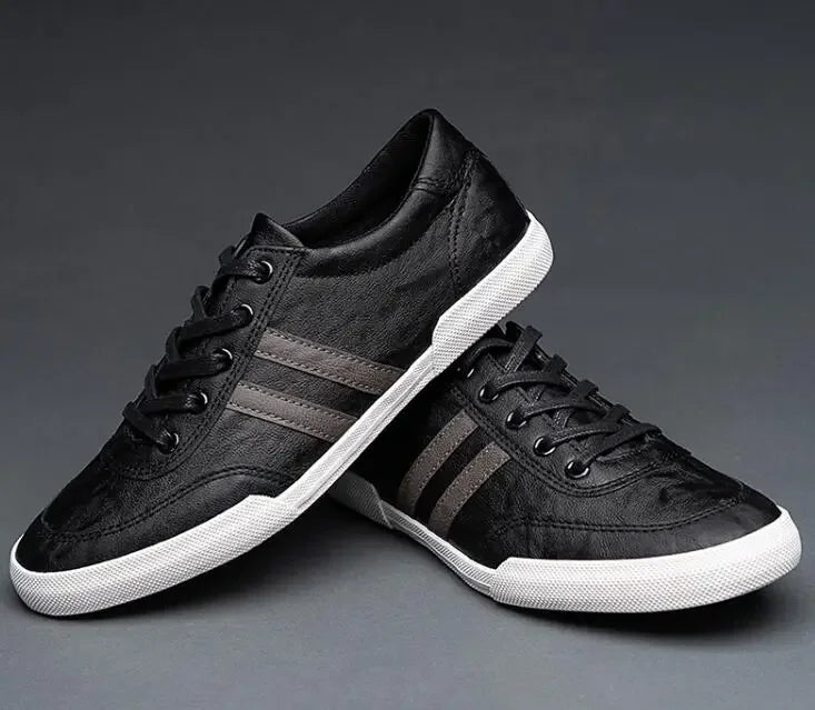 ApexWear Men's Leather Sneakers