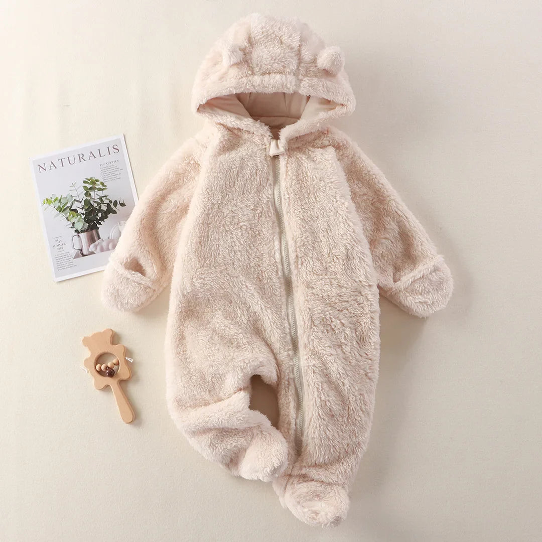 CozyCuddle - Mysig nyfödd Onesie med huva