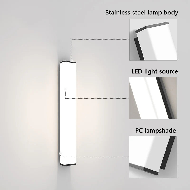 מנורת קיר LED חיצונית למבנה למבת