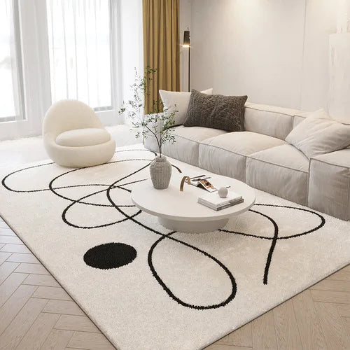 Winnie Luxe Nordic Plush Rug – Cozy & Elegant Home Décor