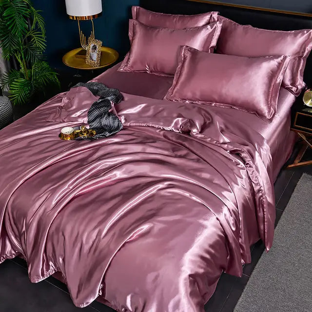 Housse de couette en satin de luxe