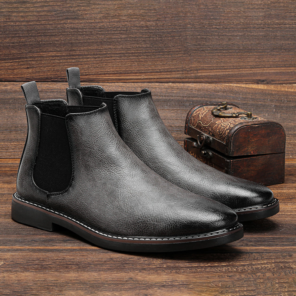 Paul: Retro Chelsea Boots - Comfortabel, handgemaakt modeschoeisel | Winter&Herfst