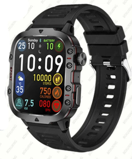 Atlas Military Smartwatch – 2024 Robuuste fitnesstracker voor buiten met bellen via Bluetooth