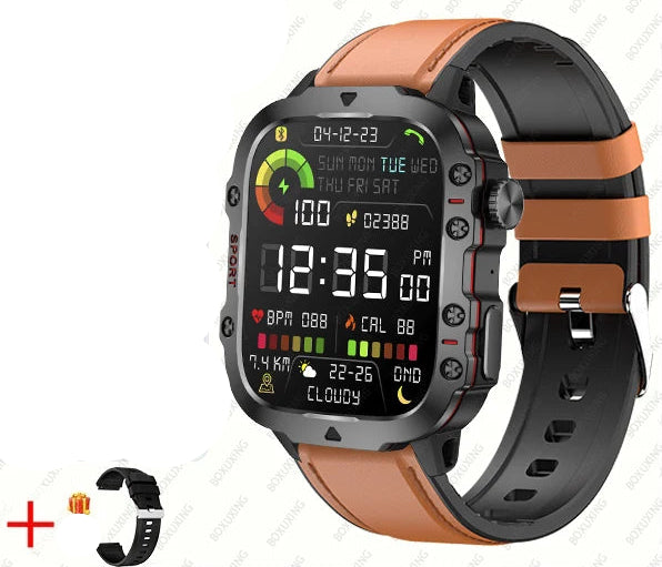 Atlas Military Smartwatch – 2024 Robuuste fitnesstracker voor buiten met bellen via Bluetooth