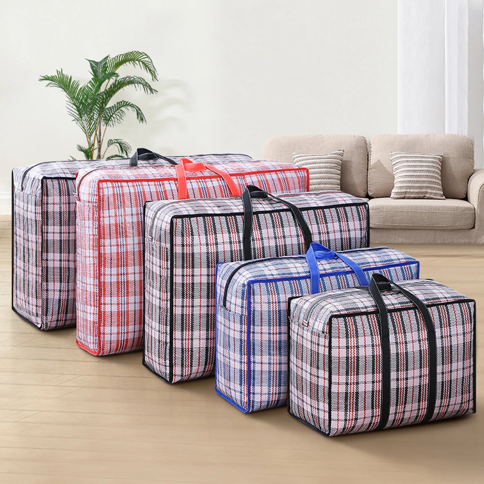 Bolsa de equipaje tejida: resistente a los arañazos y al agua.