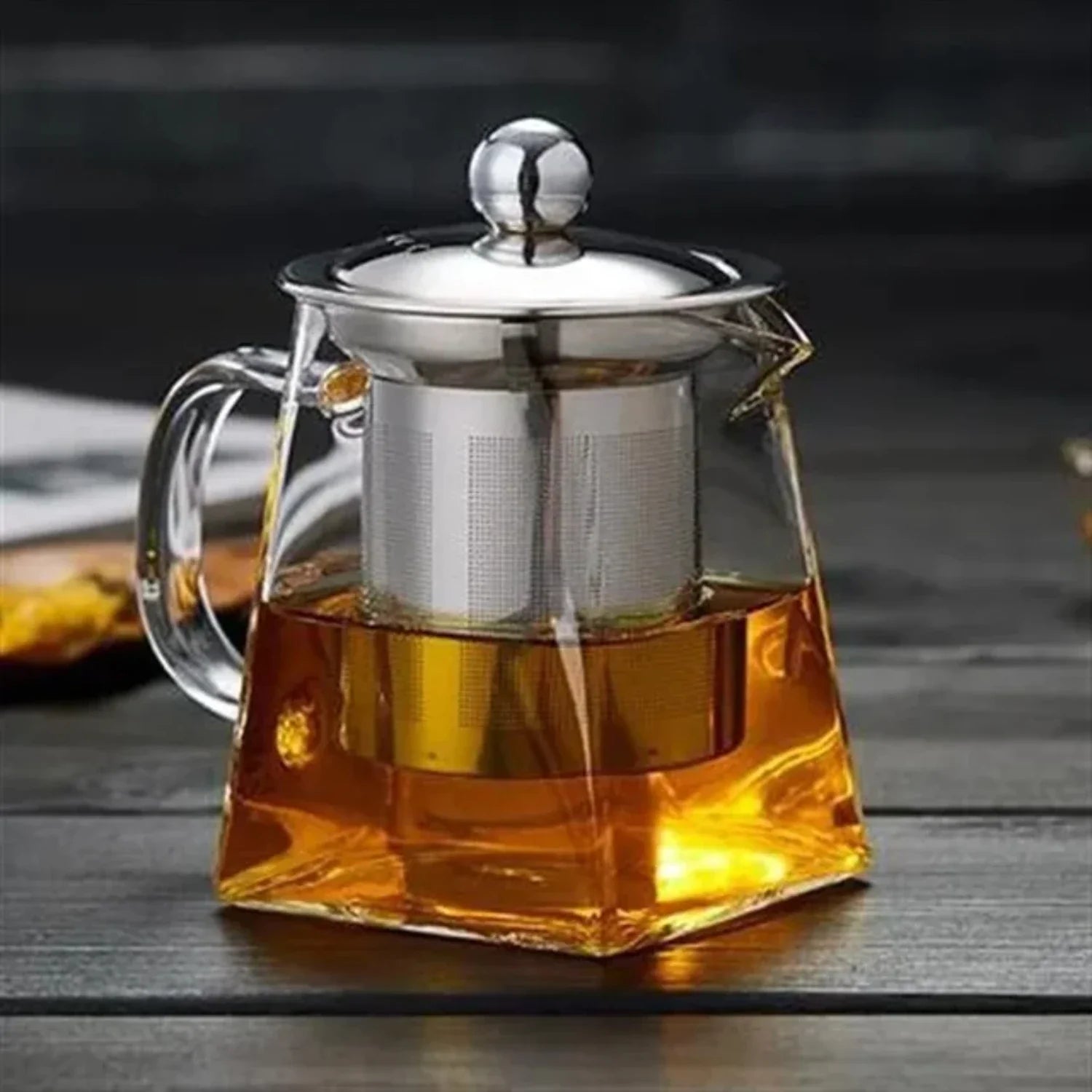 Elegant Glass Teapot and Kettle Maker with Infuser – Perfectly Steeped Tea Set for Kitchen, Dining, and Home Use