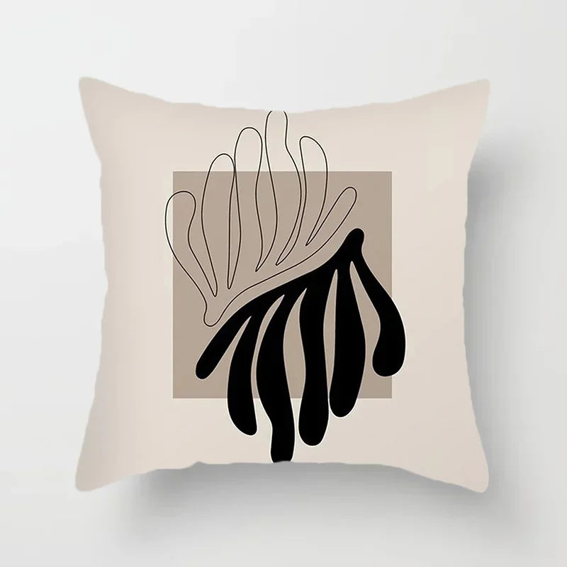 LineArt - Decorative Cushion Cover with Abstract Pattern