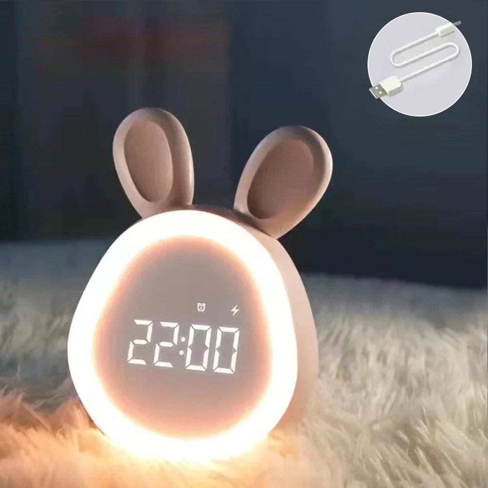 JoyfulBunny – Wecker avec alarme et lampe lumineuse