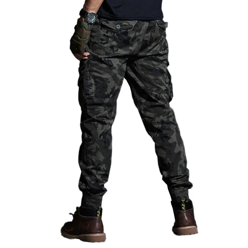 Pantaloni Cargo Tactical in Camouflage da Uomo