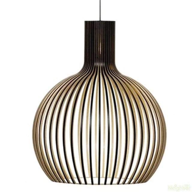 Nordic houten kooi hanglamp kroonluchter