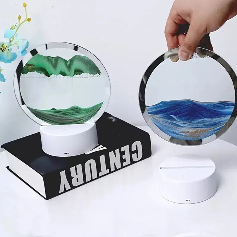 Creative Sand Lamp – Dekompresjon, Lys Art