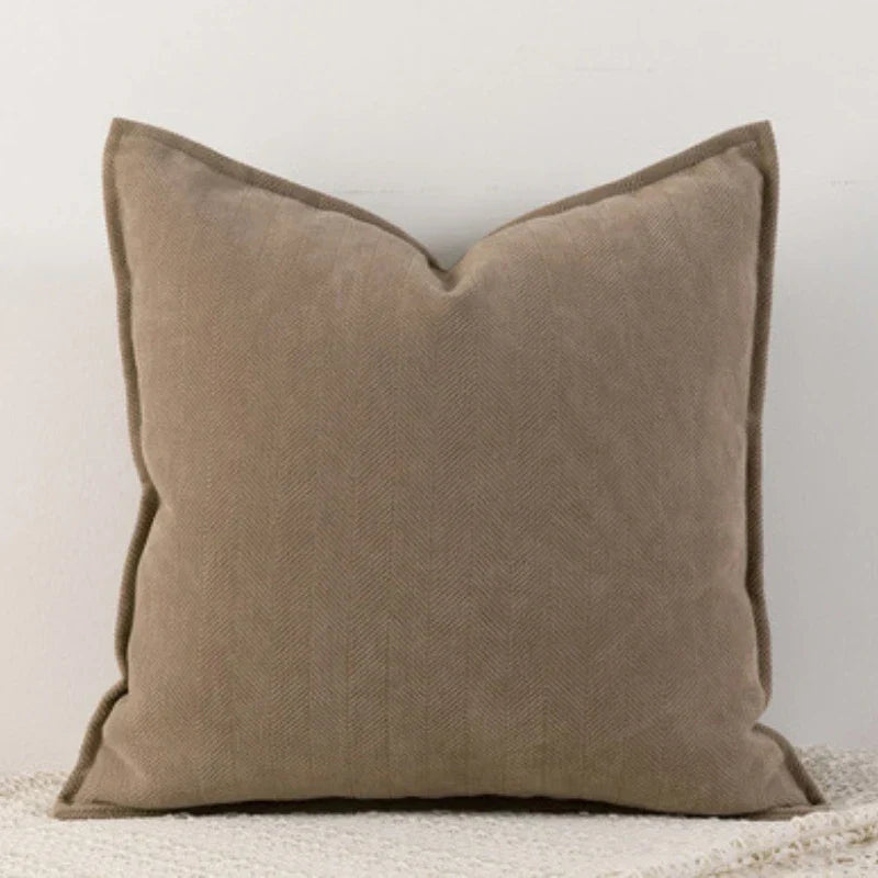 ChenilleCozy - Housse de coussin unie pour la décoration de la maison et de la chambre à coucher