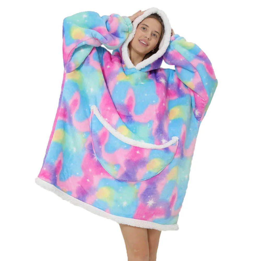 SnugJoy - Pile con cappuccio in colori vivaci