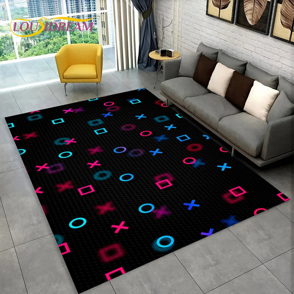 Alex 3D Cartoon Gamer Rug – Fun & Cozy Gamepad Carpet for Kids & Gamers