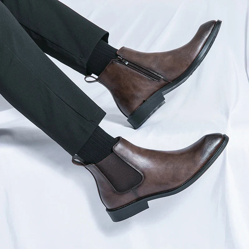 Bottes en cuir pour hommes ApexStyle