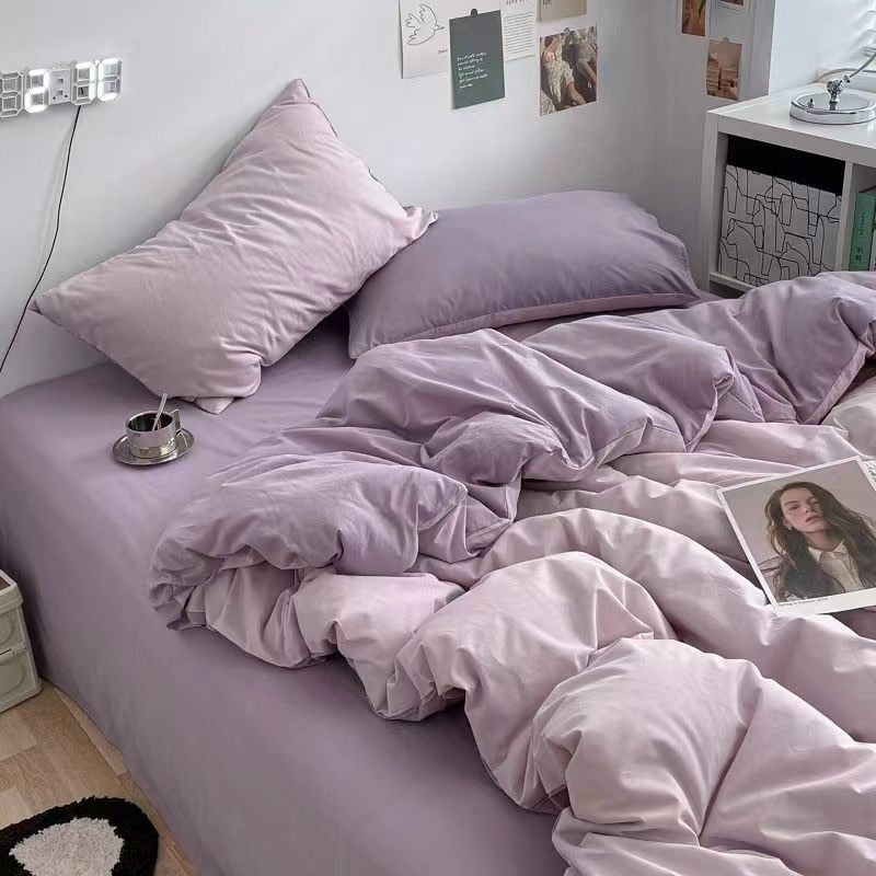 Ropa de cama nórdica princesa morada